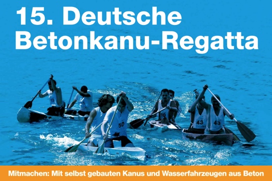Betonkanu-Regatta 2015: Jetzt anmelden!